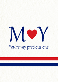 M&Y イニシャル -Red & Blue-
