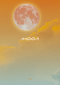 Orange : Moon and sky