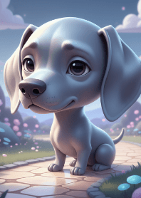 The Exhausted BigHeaded Dog