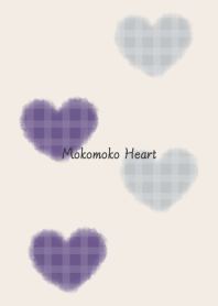 Mokomoko Heart -purple gray- Nordic 2*