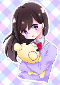 おんなのことぬいぐるみ