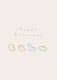Small Dinosaur / beige pastel
