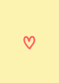 HEART /YELLOW RED