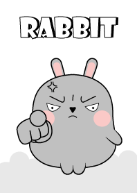 Emotion Angry Gray Rabbit