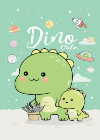 Dinosaur Cute (Green mint)