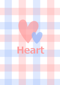 Pink and light blue and heart