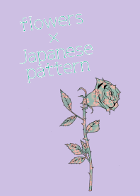 flowers × Japanese pattern