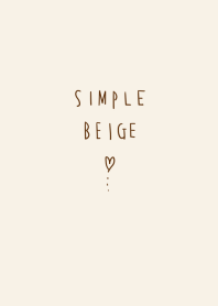 simple beige heart Theme.