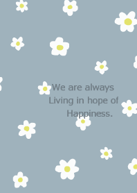 flower pattern (bluebeige)