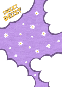 甜美的紫色雛菊花園