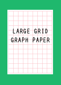 LARGE RED GRID GRAPH PAPER-GREEN-WHITE