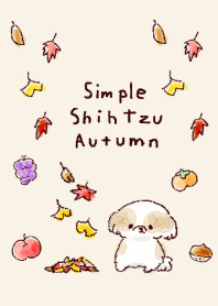simple Shih Tzu autumn beige