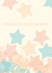 Colorful star basket