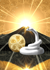 Fortune up White snake & Mt.Fuji