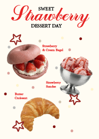 sweet strawberry dessert day