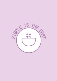 Simple is the Best 35 (purple smiley)