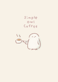Simple Owl Coffee Beige
