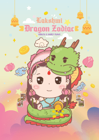 Lakshmi & Dragon Zodiac : Wealth