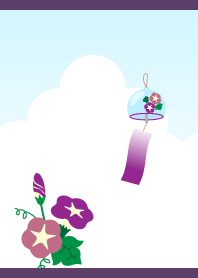Summer scenery01 on purple
