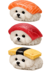 Bichon Frise Sushi