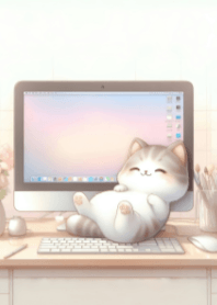 Cute Kitten in a Cozy Room V.8