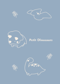 Petit Dinosaurs smoky blue