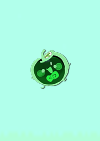 Simple cheerful apple 10