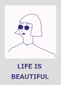 LIFE IS BEAUTIFUL #navy gray