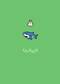 Mochi and surprised shark sea mossgreen