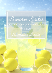 Lemon Soda fresh summer drink