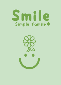 smile & flower Silver green