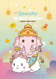 Ganesha & Rabbit Zodiac - Wealth