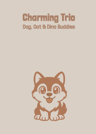 Charming Trio: Dog, Cat & Dino Buddies2
