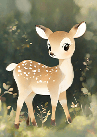 Healing cute forest deer 1