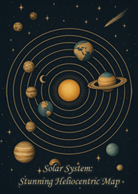 太陽系：美麗的日心說宇宙圖!!