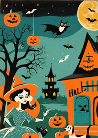 Ukiyo-e - Halloween cat 2DD26F