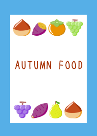 AUTUMN FOOD Theme/BLUE
