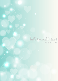 Fluffy Emerald Heart 2