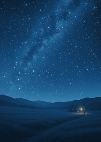 Starry Night above Silent Meadow