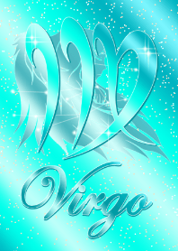 Zodiac signs Virgo2 right blue