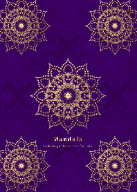運気アップ！曼荼羅「Mandala」深紫