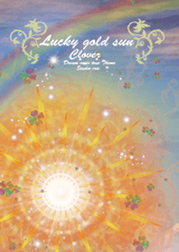 Lucky Gold Sun Clover#pop