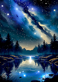 Beautiful starry night view#1771