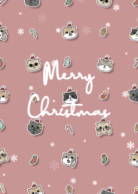 neko christmas2 - pale pink