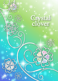 運気UP↑✨クリスタルクローバー