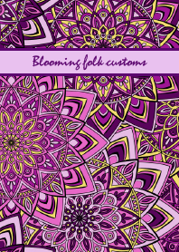 Blooming folk customs-Purple