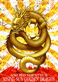 最強最高金運風水 太陽の黄龍と赤富士 5