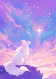 ✨夢幻の星空白狐狸❤️