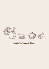 Rabbit and Tea -ivory-