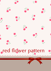 red flower pattern